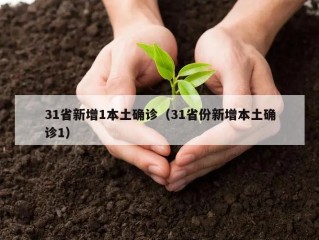 31省新增1本土确诊（31省份新增本土确诊1）