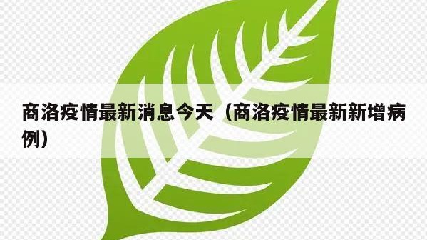 商洛疫情最新消息今天（商洛疫情最新新增病例）